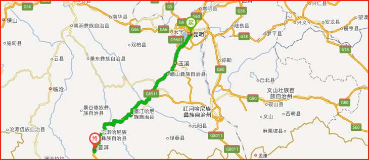 昆明到普洱長途搬家線路地圖.jpg 昆明到普洱長途搬家線路地圖.jpg